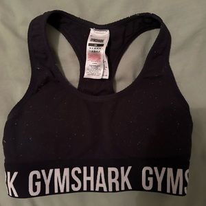 gymshark black sports bra